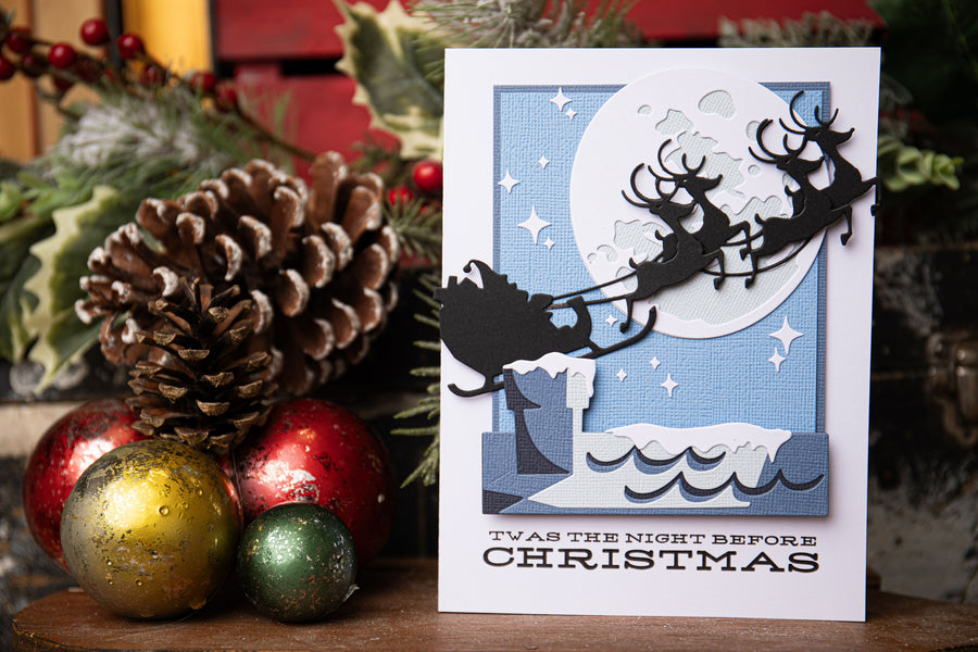 Tim Holtz - Reindeer Sleigh Thinlits Sizzix Dies