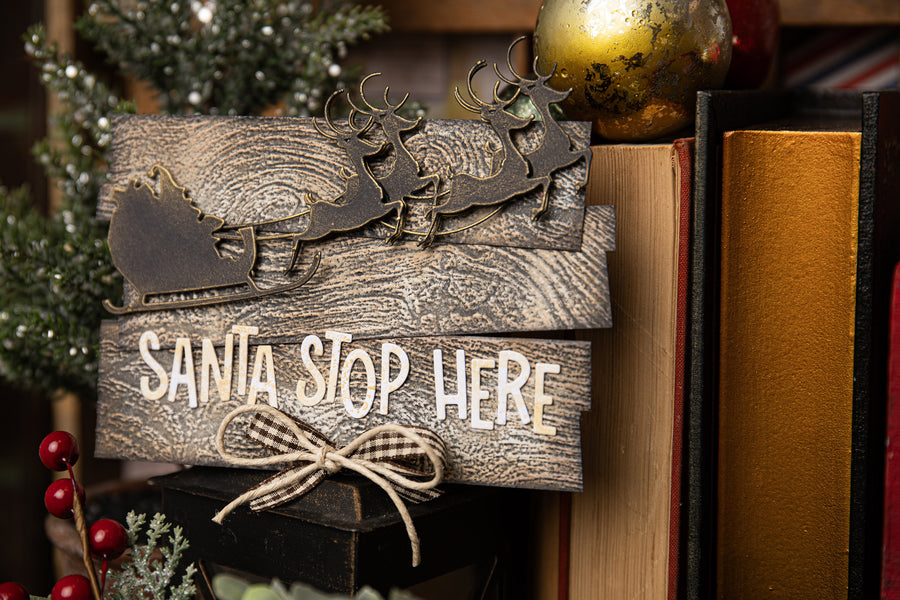 Tim Holtz - Reindeer Sleigh Thinlits Sizzix Dies