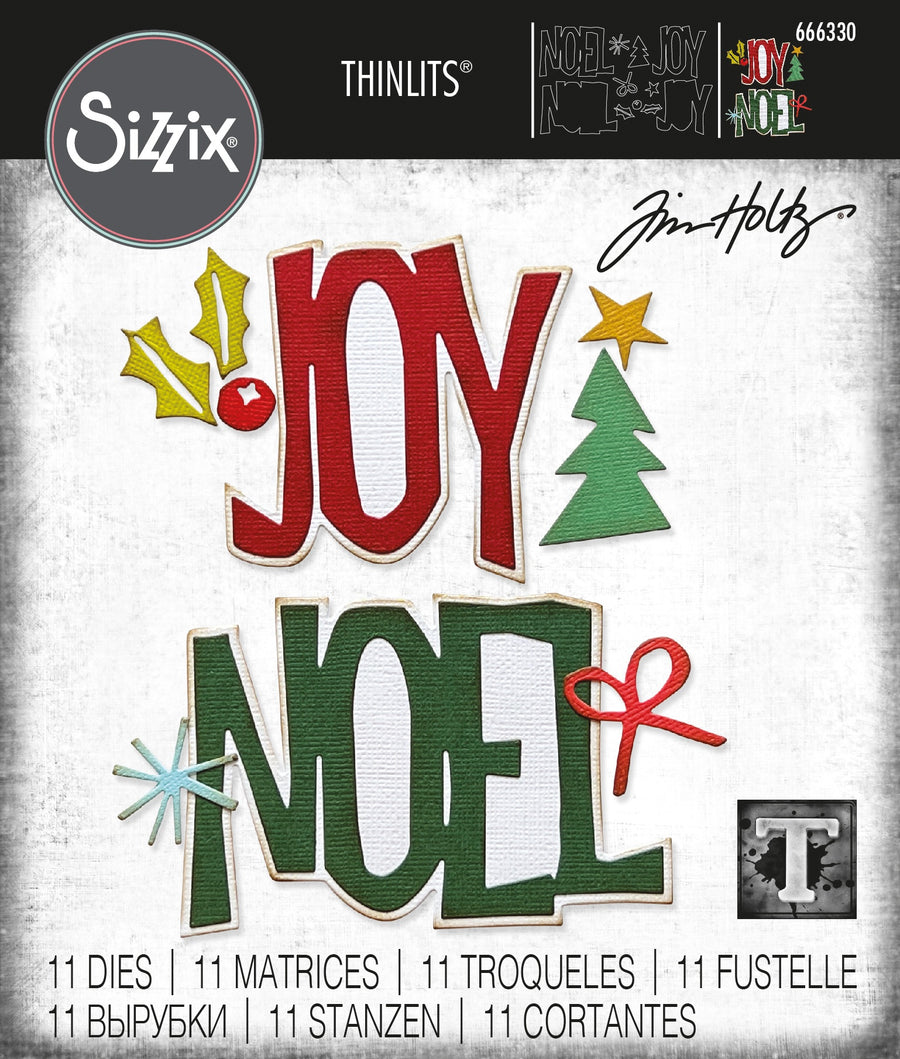 Tim Holtz - Big Tidings Thinlits Sizzix Dies