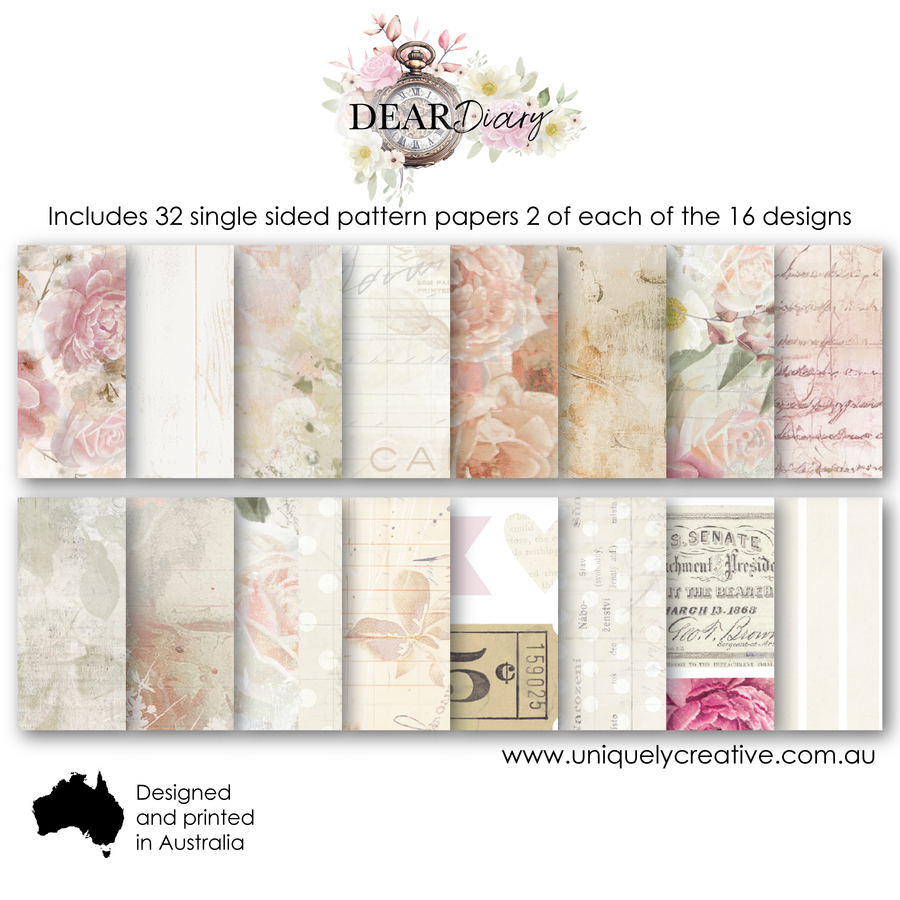 Uniquely Creative - Deary Diary 6" x 6" Collection Pack