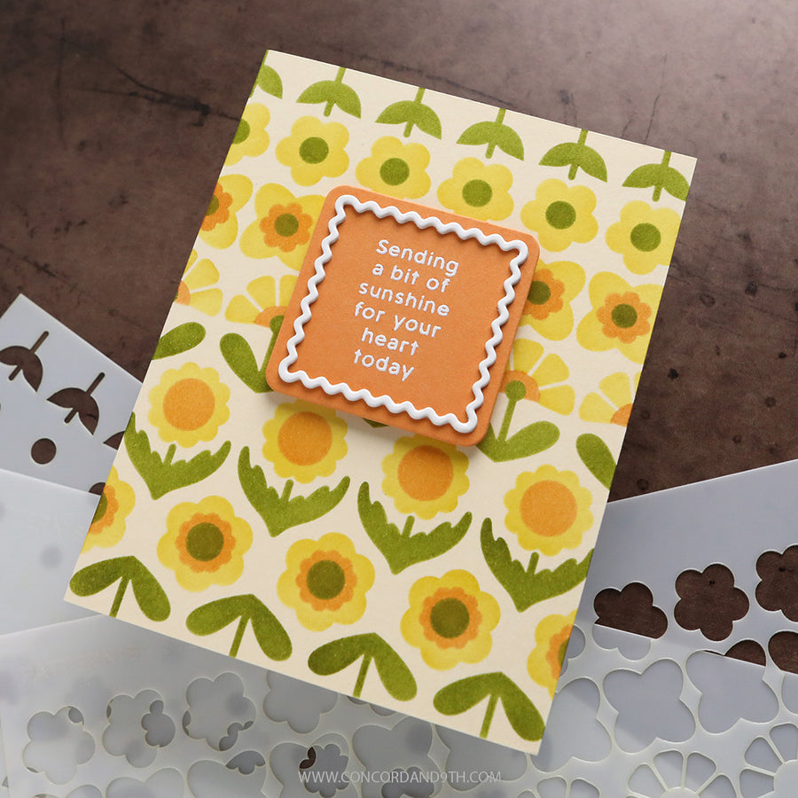 (PRE-ORDER) Concord & 9th (Kristina Werner) - Petal Pop Stencil Pack