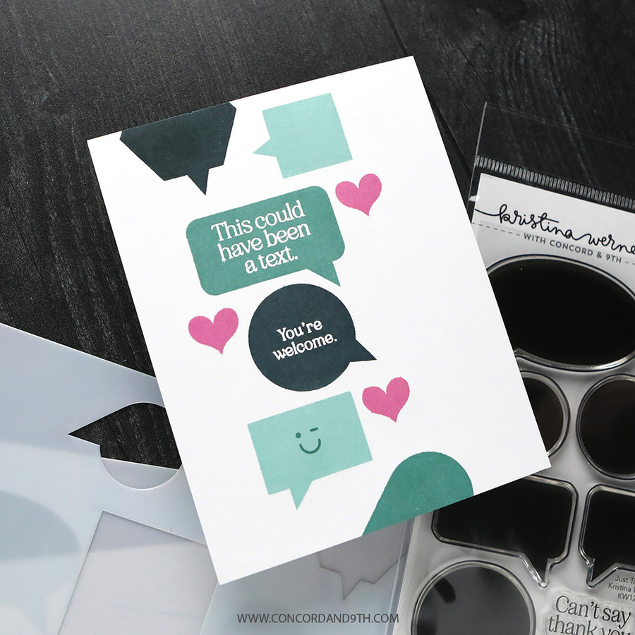Concord & 9th (Kristina Werner) - Just Talking Stamp Set