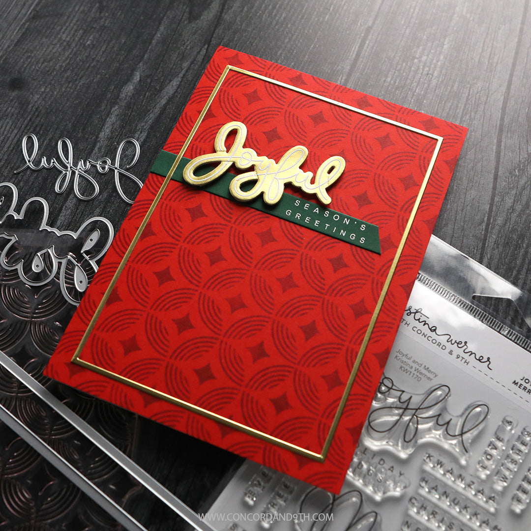 Concord & 9th (Kristina Werner) - Joyful and Merry Stamp & Die Bundle