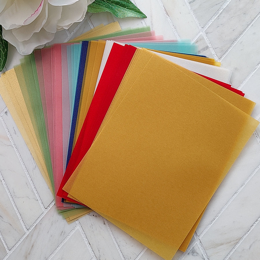 Pear Blossom Press - A2 Vellum - Assorted Colors (45 pack)