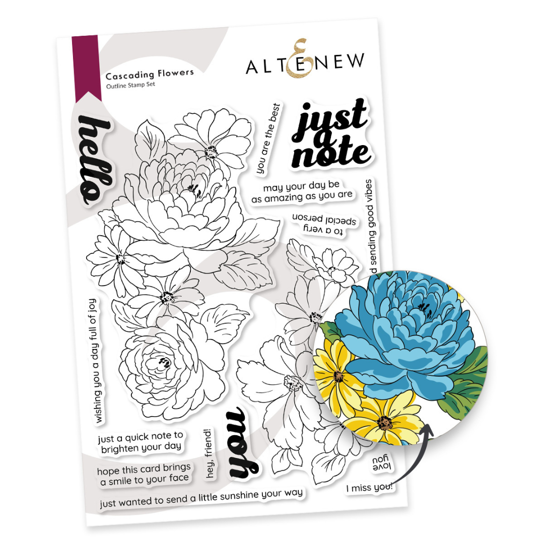 Altenew - Cascading Flowers Stamp Set