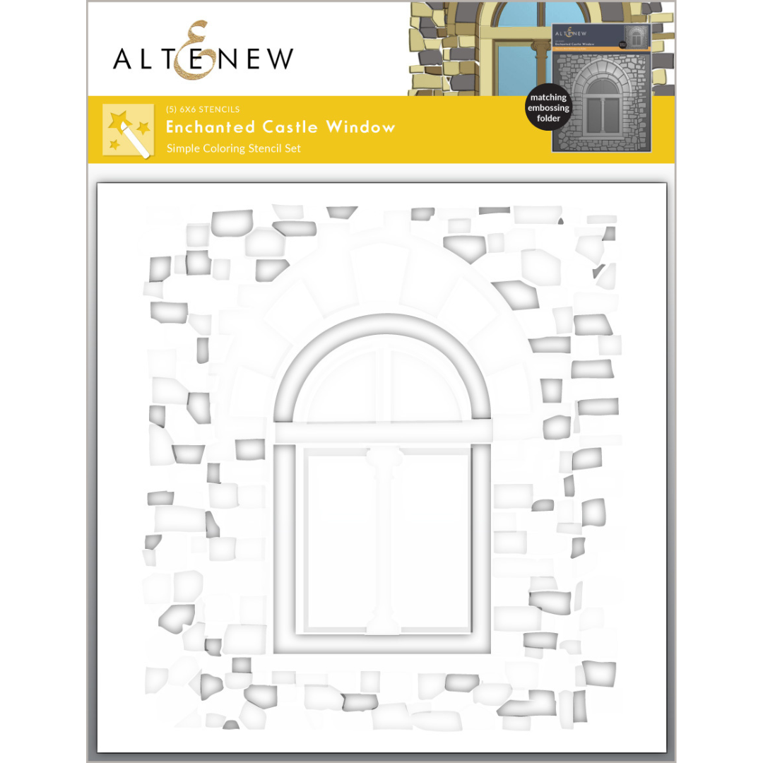 Altenew - Enchanted Castle Window Simple Coloring Stencil Set (5 in 1)