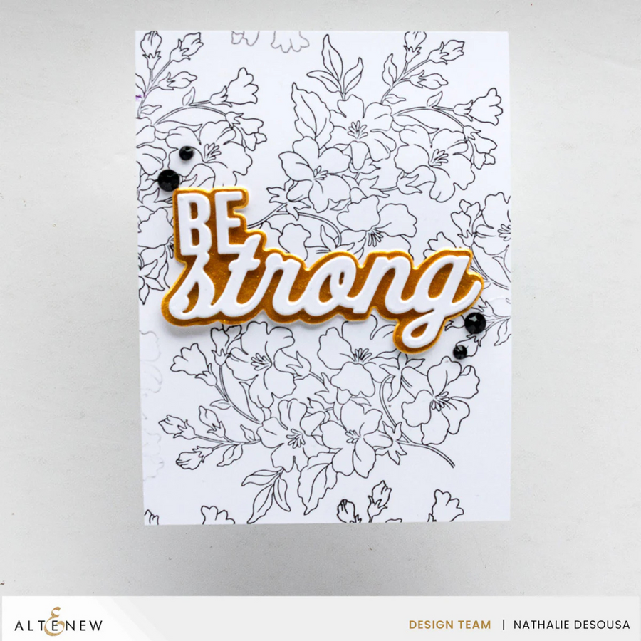 Altenew - Be Strong Word Die Set