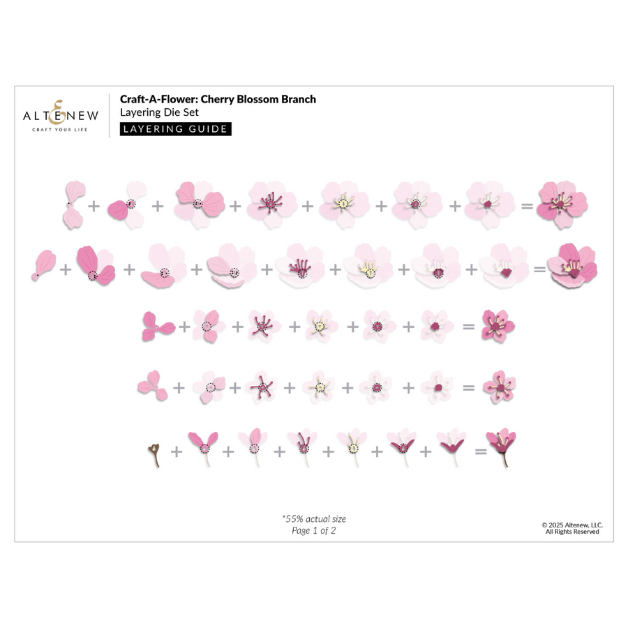 Altenew - Craft-A-Flower: Cherry Blossom Branch Layering Die Set