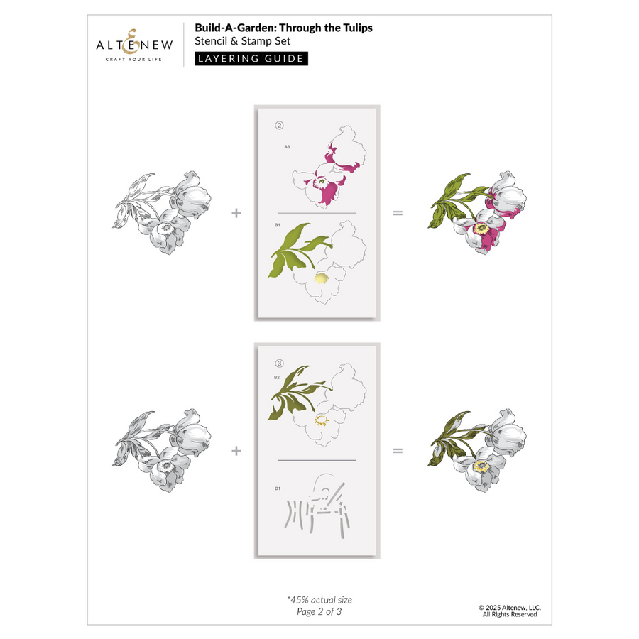 Altenew - Build-A-Garden: Through the Tulips & Add-on Die Bundle
