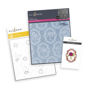 Altenew - Floral Cameo Bundle which includes coordinating embossing folder, stencils, and die