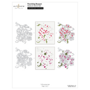 Altenew - Flourishing Bouquet Simple Coloring Stencil Set (4 in 1)