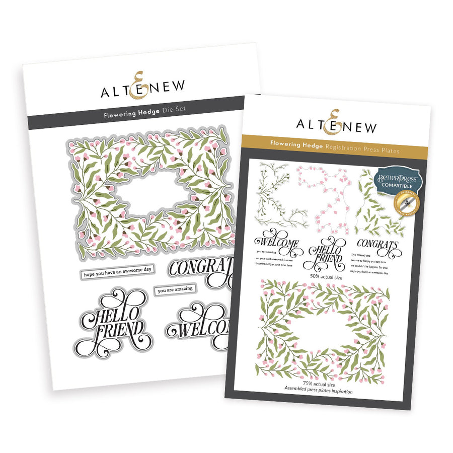 Altenew - Flowering Hedge Press Plate & Die Bundle