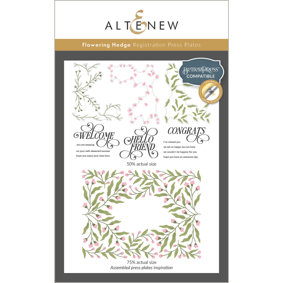 Altenew - Flowering Hedge Registration Press Plates