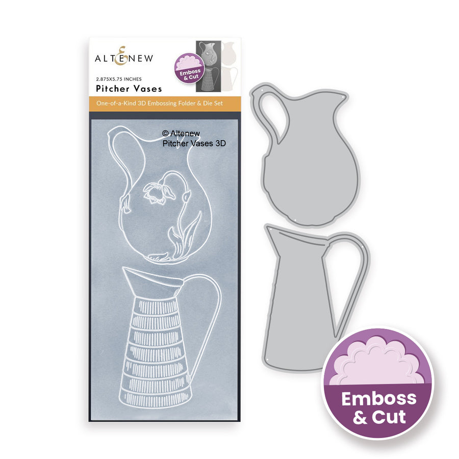 Altenew - Pitcher Vases 3D Embossing Folder & Die Set
