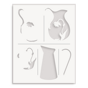 Altenew - Pitcher Vases Simple Coloring Stencil