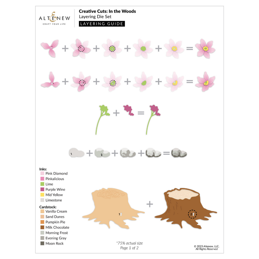 Altenew - Creative Cuts: In the Woods Layering Die Set
