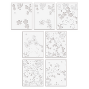 Altenew - Stencil Art: Ditsy Flowers Wallpaper Layering Stencil Set (7 in 1)