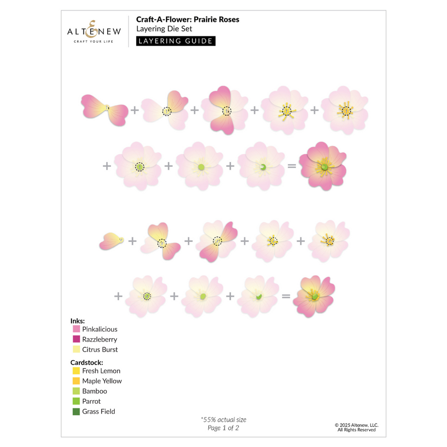 Altenew - Craft-A-Flower: Prairie Roses Layering Die Set