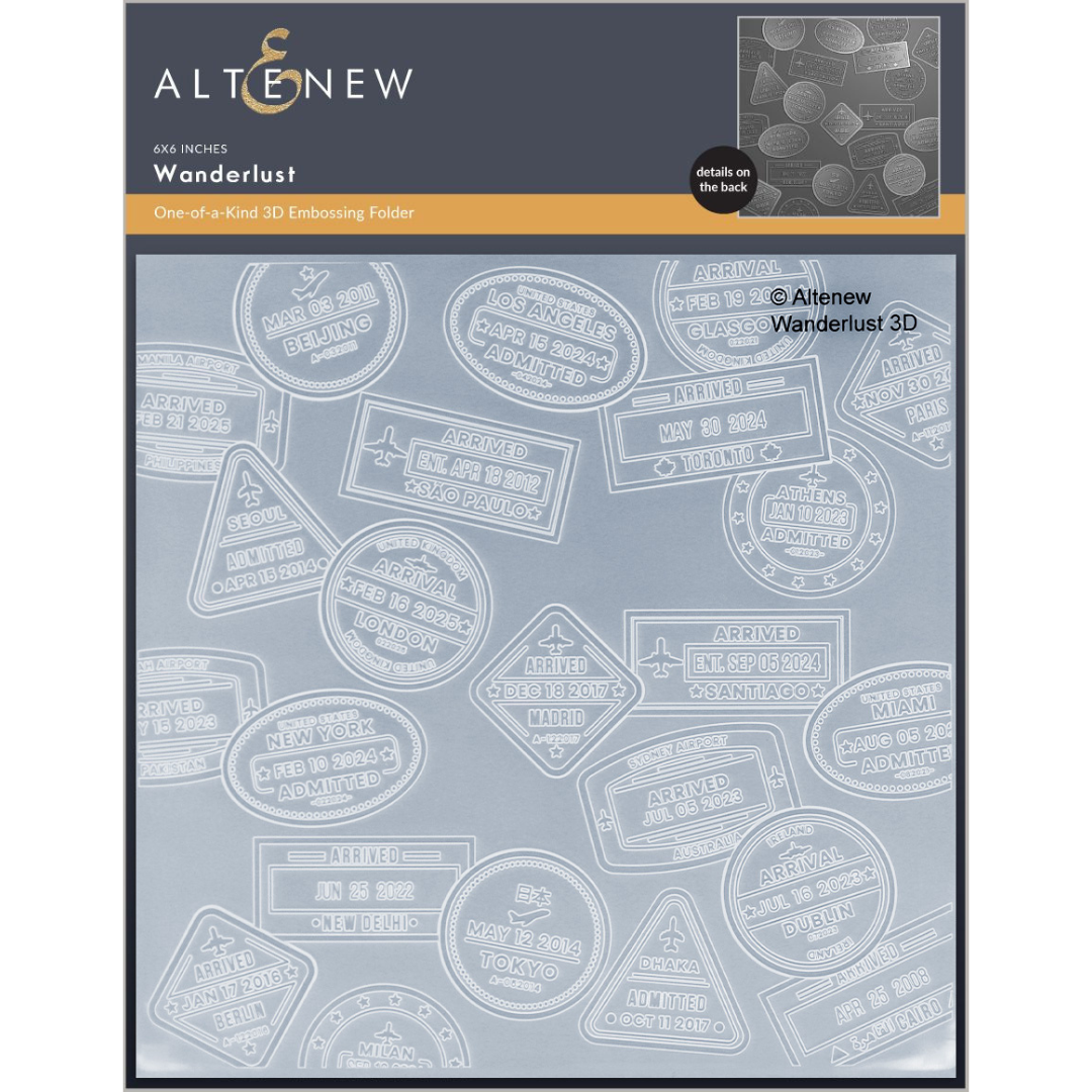 Altenew - Wanderlust 3D Embossing Folder