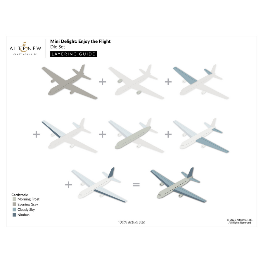 Altenew - Mini Delight: Enjoy the Flight Stamp & Die Set