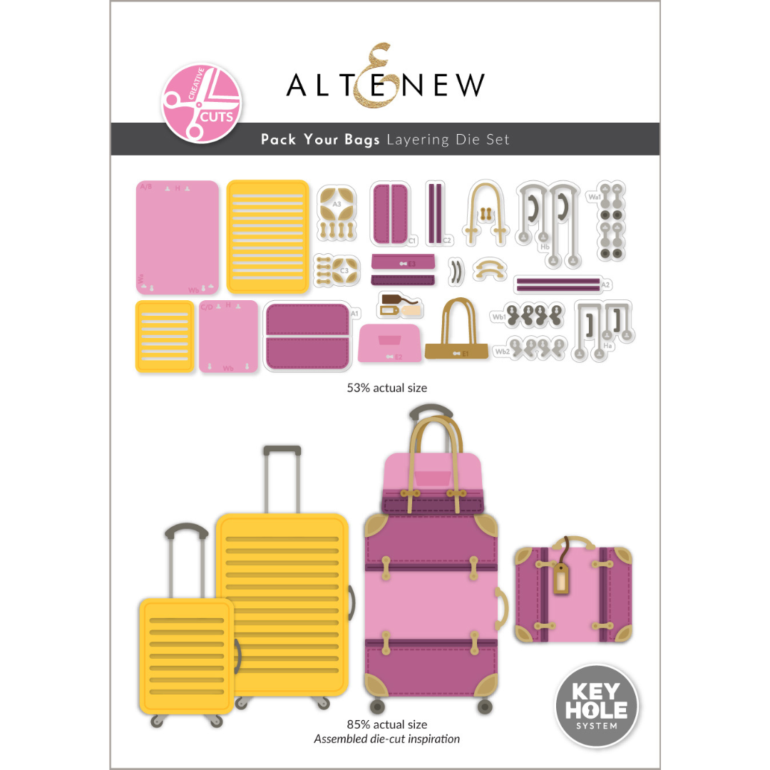 Altenew - Creative Cuts: Pack Your Bags Layering Die Set