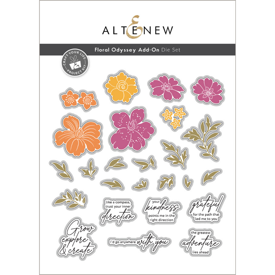 Altenew - Craft Your Life Project Kit: Floral Odyssey & Add-on Die Bundle