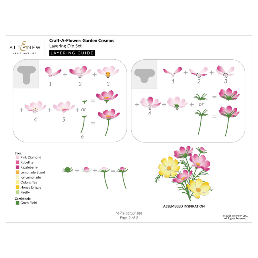 Altenew - Craft-A-Flower: Garden Cosmos Layering Die Set