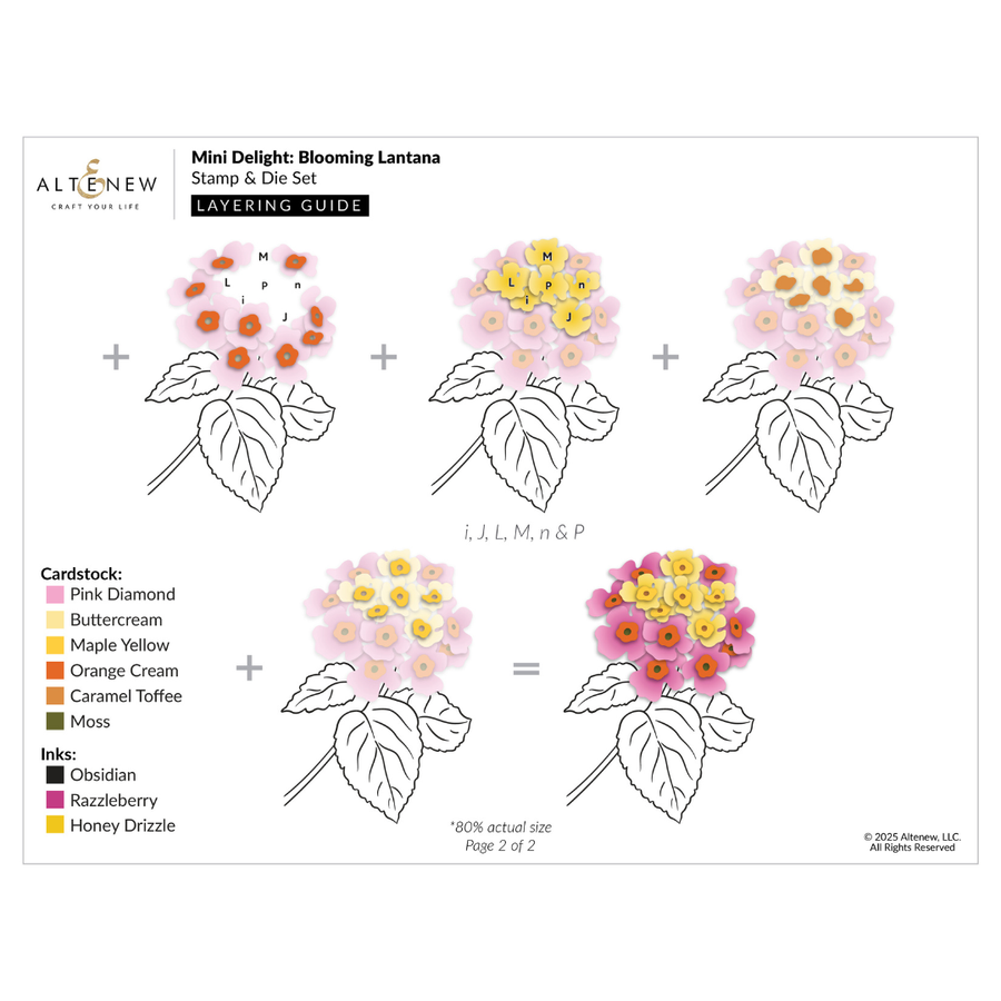 Altenew - Mini Delight: Blooming Lantana Stamp & Die Set