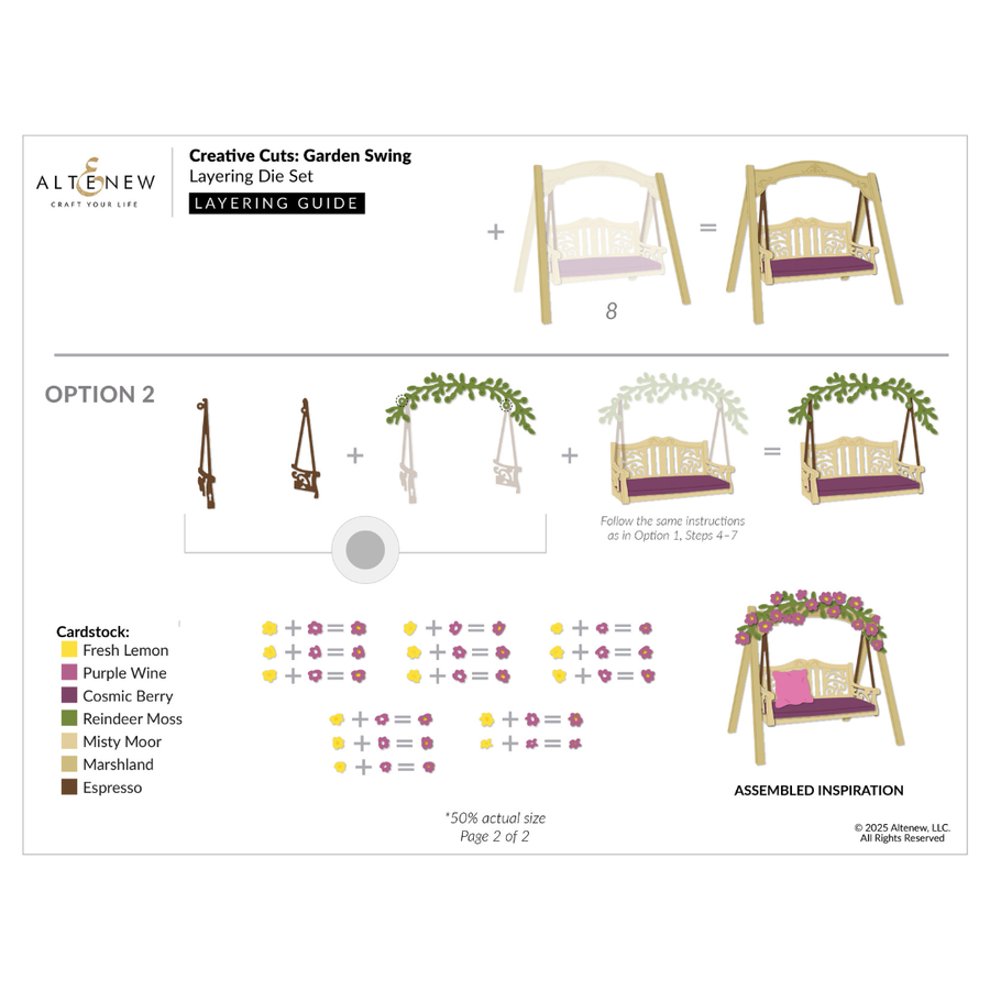 Altenew - Creative Cuts: Garden Swing Layering Die Set