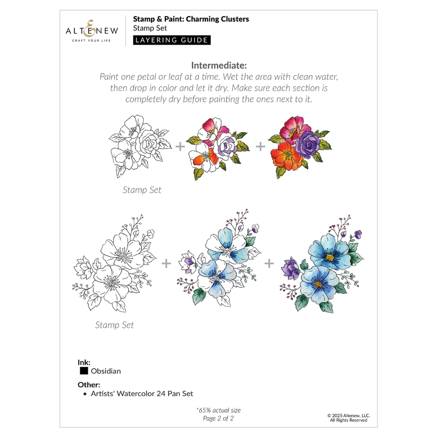 Altenew - Stamp & Paint: Charming Clusters Stamp Set