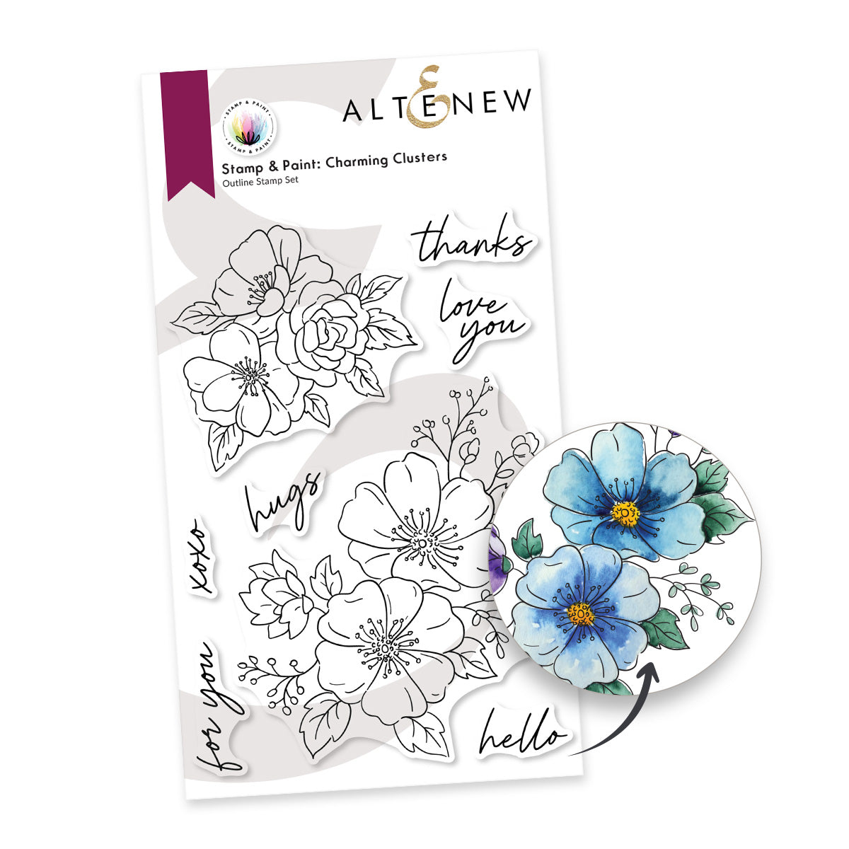 Altenew - Stamp & Paint: Charming Clusters Stamp Set