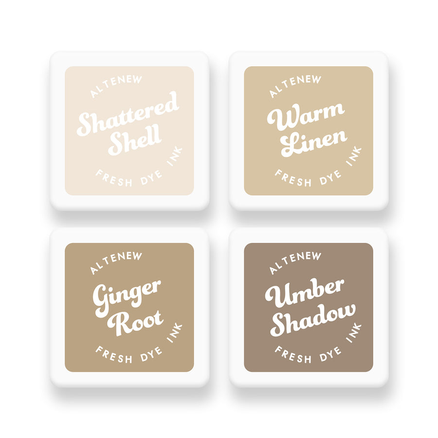 Altenew - Earth Tones Fresh Dye Ink Mini Cube Set