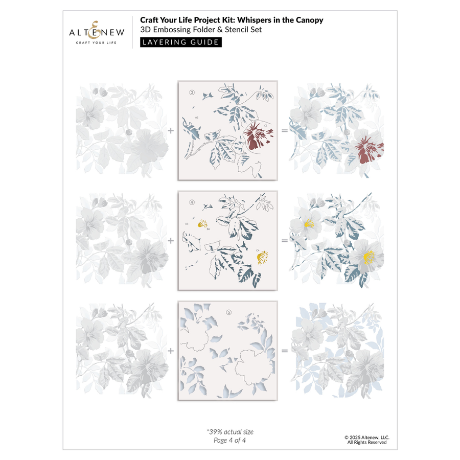 Altenew - Craft Your Life Project Kit: Whispers in the Canopy & Add-On Die Bundle