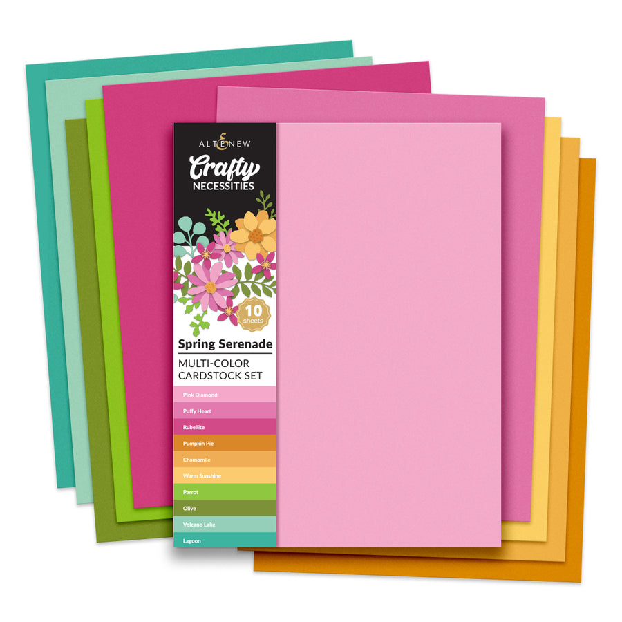 Altenew - Crafty Necessities: Spring Serenade Multi-Color Cardstock Pack (10 Sheets/Set)