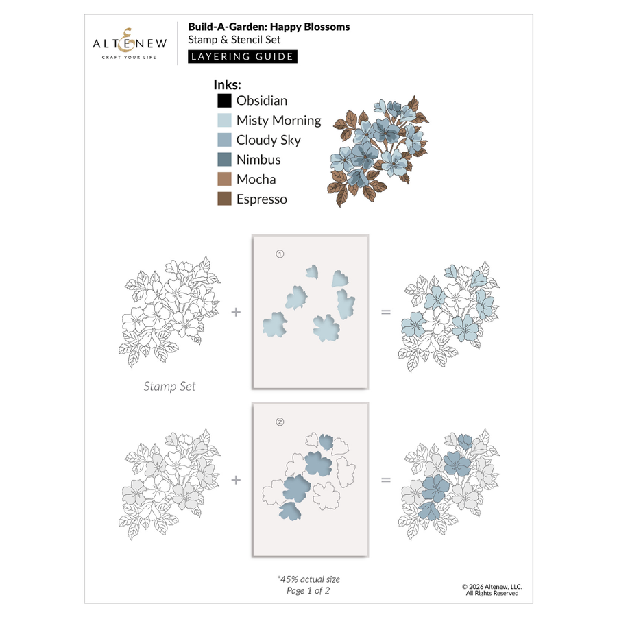 Altenew - Build-A-Garden: Happy Blossoms