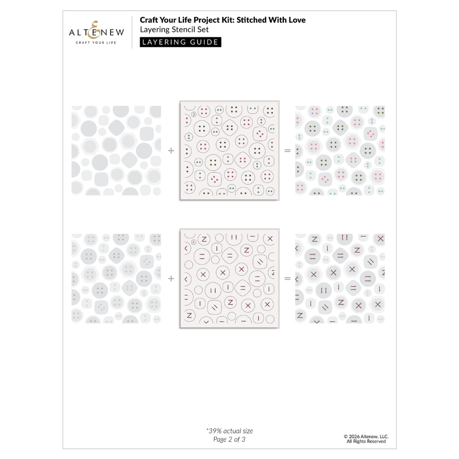 Altenew - Craft Your Life Project Kit: Stitched With Love & Add-On Die Bundle