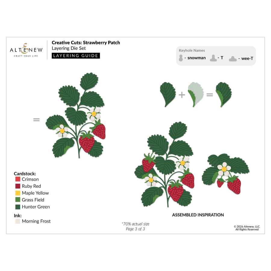 Altenew - Creative Cuts: Strawberry Patch Layering Die Set