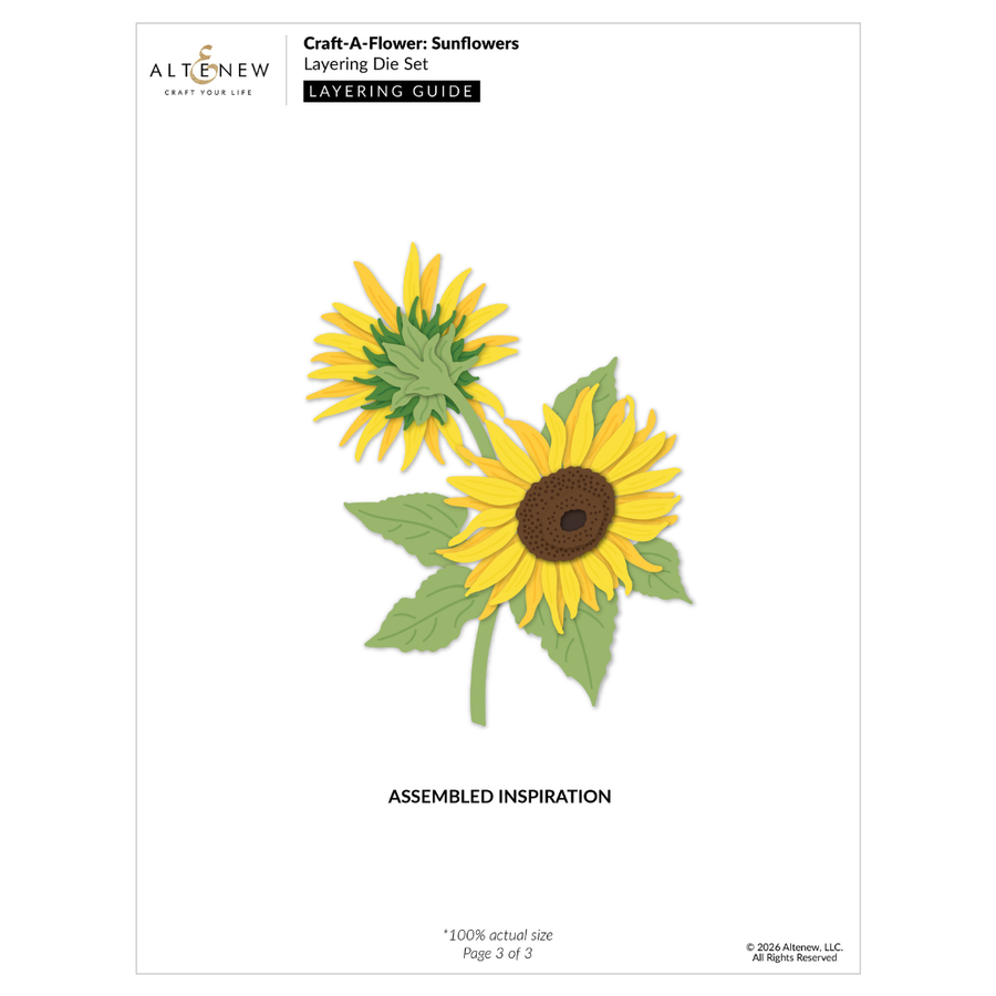 Altenew - Craft-A-Flower: Sunflowers Layering Die Set