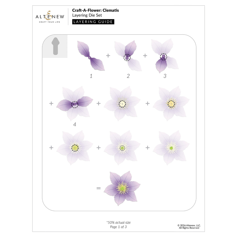 Altenew - Craft-A-Flower: Clematis Layering Die Set