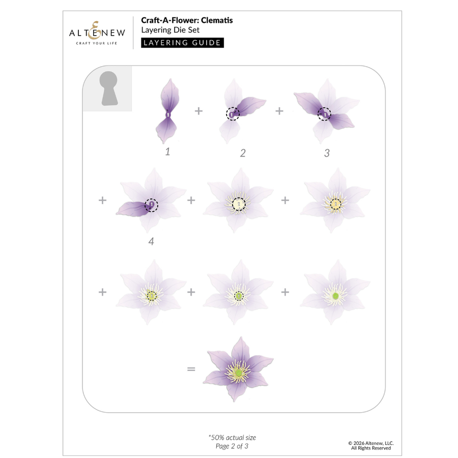Altenew - Craft-A-Flower: Clematis Layering Die Set