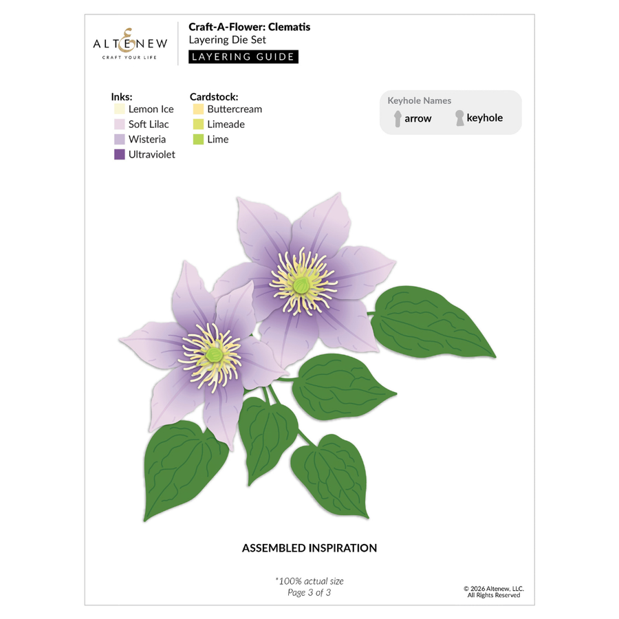 Altenew - Craft-A-Flower: Clematis Layering Die Set