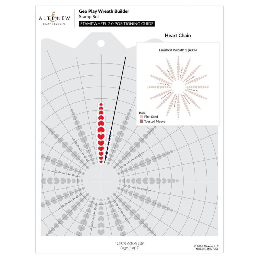 Altenew - Geo Play Wreath Builder Stamp Set
