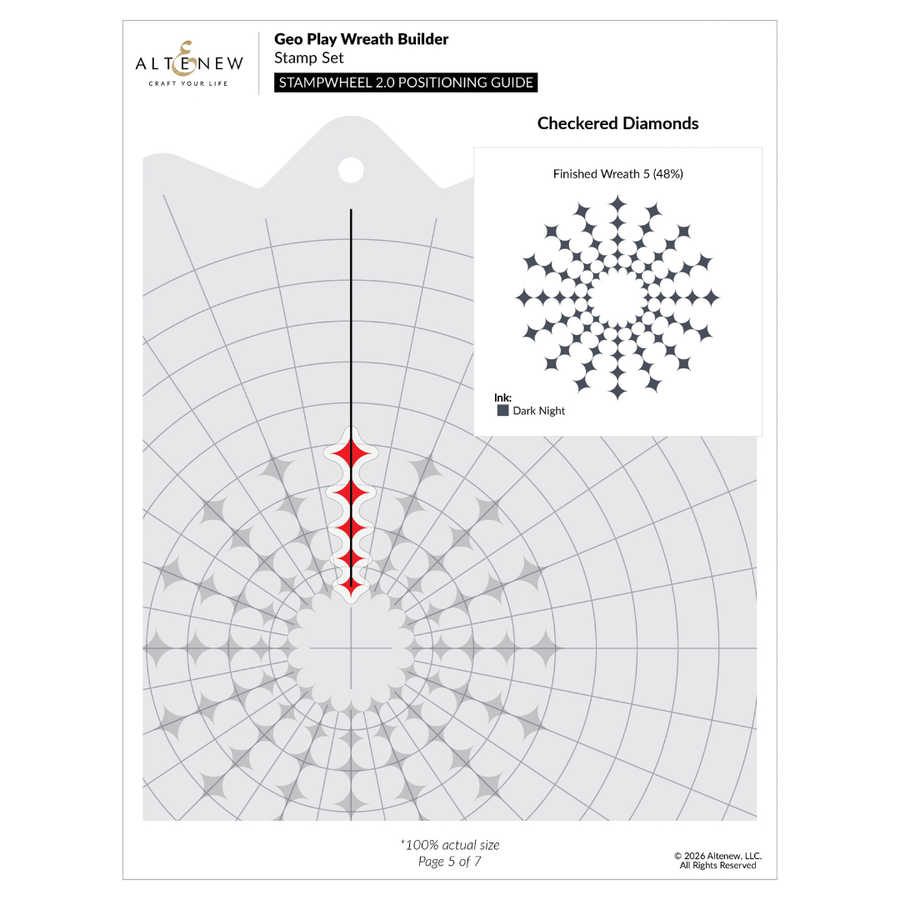 Altenew - Geo Play Wreath Builder Stamp Set