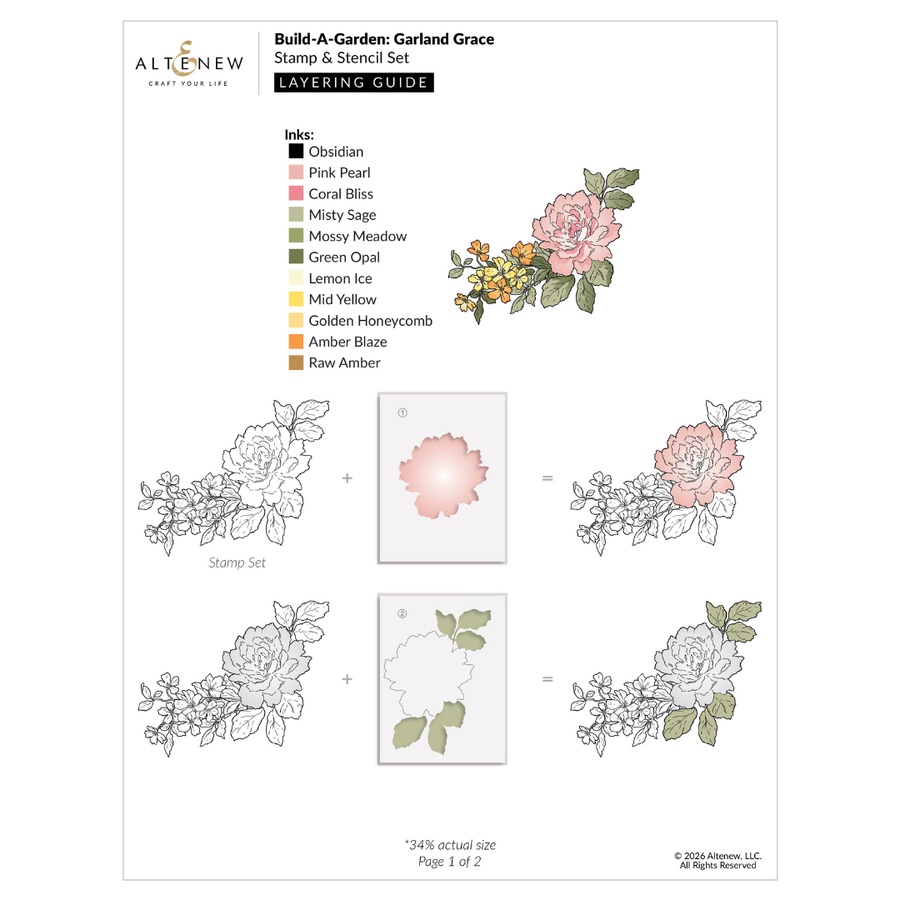 Altenew - Build-A-Garden: Garland Grace & Add-on Die Bundle