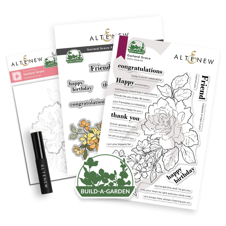 Altenew - Build-A-Garden: Garland Grace & Add-on Die Bundle