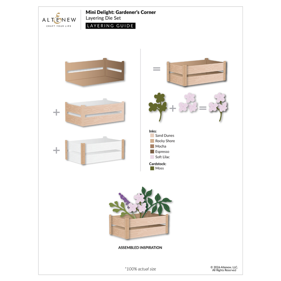 Altenew - Mini Delight: Gardener's Corner Stamp & Die Set