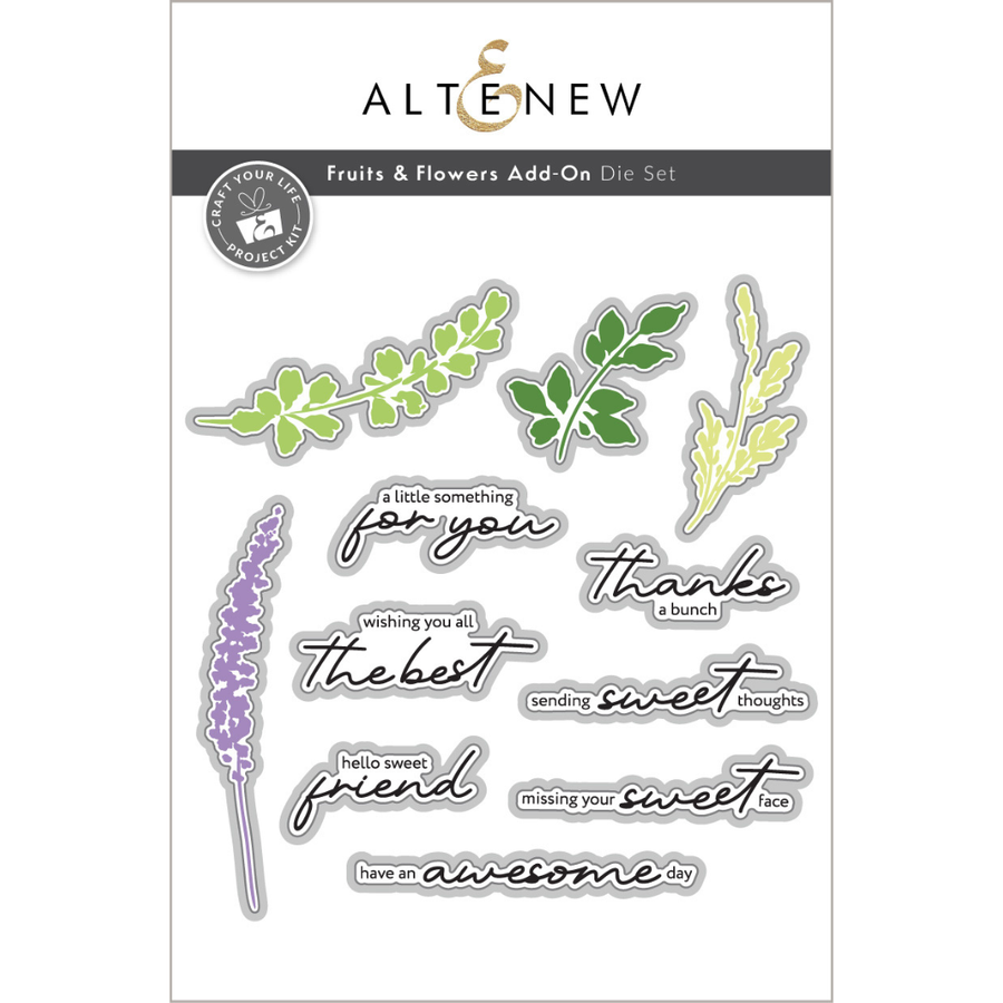 Altenew - Craft Your Life Project Kit: Fruits & Flowers Add-On Die Set