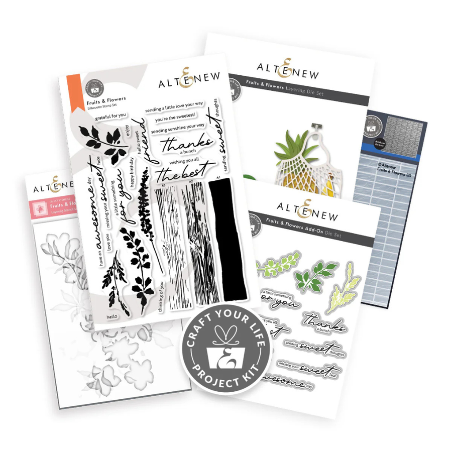 Altenew - Craft Your Life Project Kit: Fruits & Flowers & Add-On Die Bundle