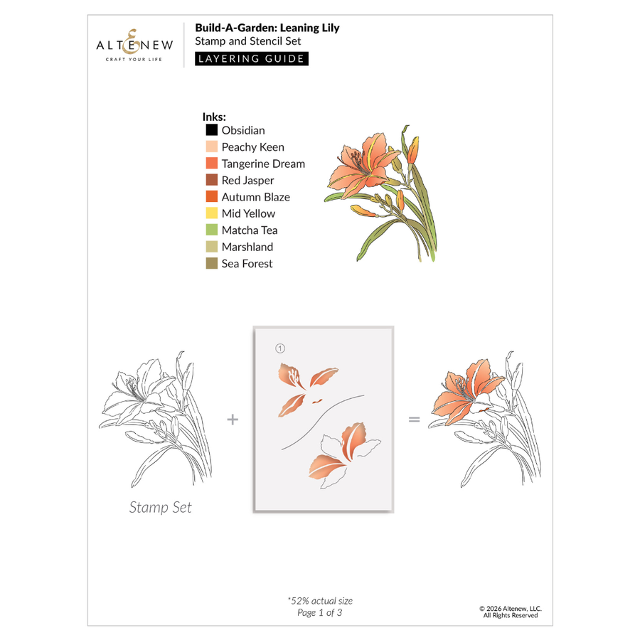 Altenew - Build-A-Garden: Leaning Lily