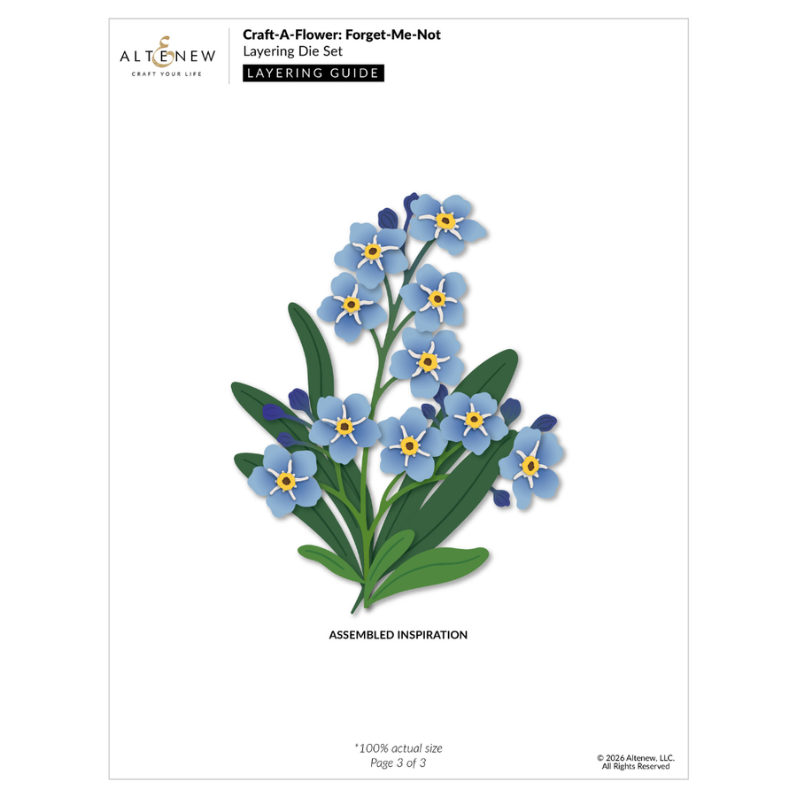 Altenew - Craft-A-Flower: Forget-Me-Not Layering Die Set